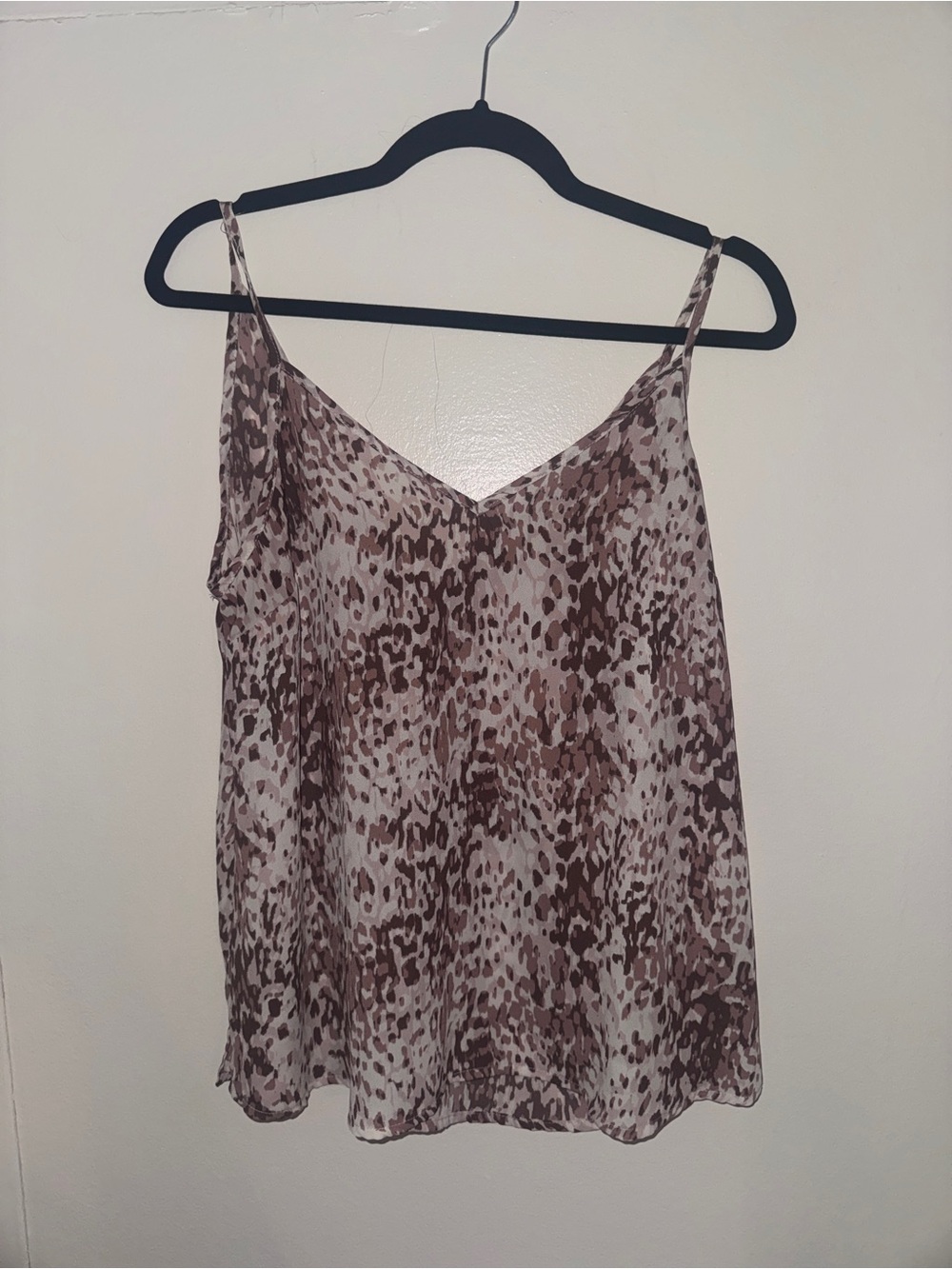 Evereve Allison & Joy Brown Animal Print Spaghetti Strap Cami Top
